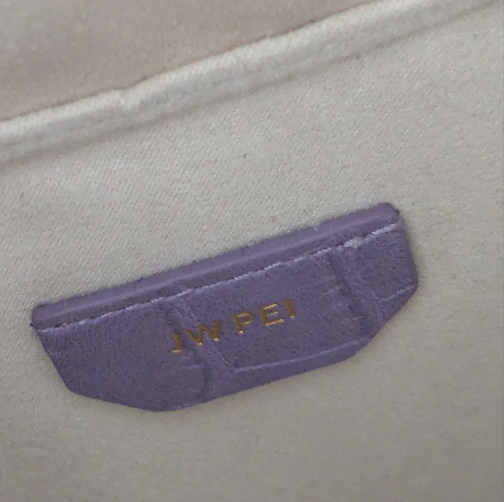 JW Pei Lavender Croc-Embossed Shoulder Bag - Picture 5 of 15